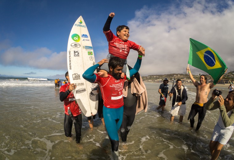 Brasil fue coronado como el primer equipo campeón del ISA World Adaptive Surfing Championship 2016 presentado por Vissla
